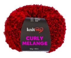 KnitMe Curly Melange Kırmızı- KCM57
