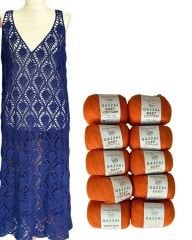 Yazlık Çilek Elbise Kiti + Workshop / Turuncu
