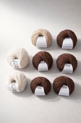 Kahve Baklava Desen Yelek Kiti