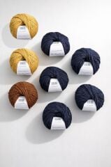 Lacivert Baklava Desen Yelek Kiti