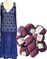 Yazlık Çilek Elbise Kiti + Workshop / Mor