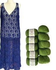 Yazlık Çilek Elbise Kiti + Workshop / Yeşil