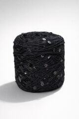 NAS Siyah Pullu Örgü İpi 100 Gr Siyah