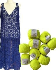 Yazlık Çilek Elbise Kiti + Workshop / Neon Sarı