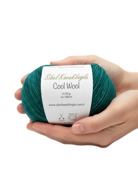 Cool Wool by Sibel Kavaklıoğlu 06 Yeşil %100 Merino Yünü İpi