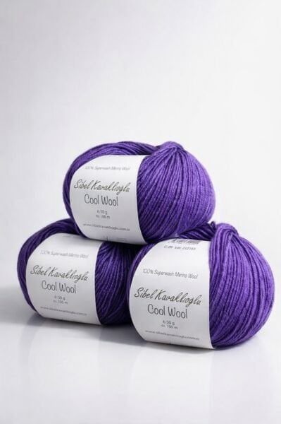 Cool Wool by Sibel Kavaklıoğlu 09 Mor %100 Merino Yünü İpi