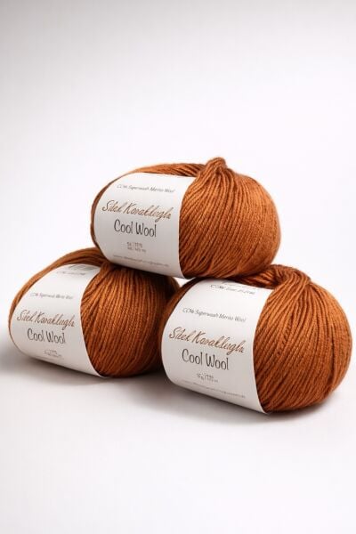 Cool Wool by Sibel Kavaklıoğlu 04 Tarçın %100 Merino Yünü İp