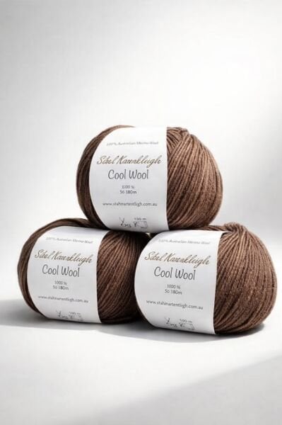 Cool Wool by Sibel Kavaklıoğlu 02 Kahve %100 Merino Yünü İp