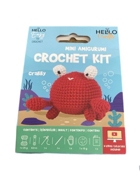 Crabby Amigurumi Kit