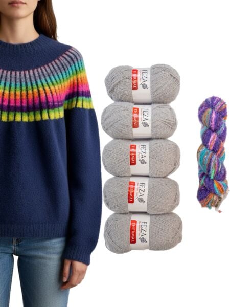 Norveç Kazak Kiti Gri