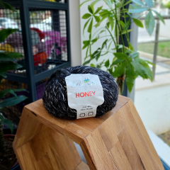 Rozetti Honey Işıltılı Siyah