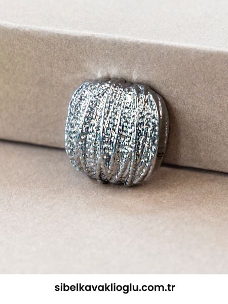 Gümüş Kare Düğme