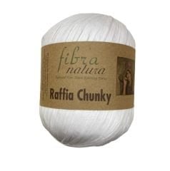 Fibra Natura Raffia Chunky Beyaz 114-01