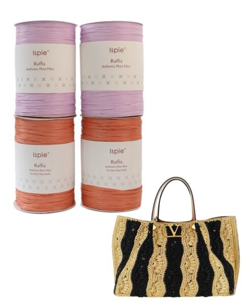 İspie Rafya Valentino Çanta Kiti No 5