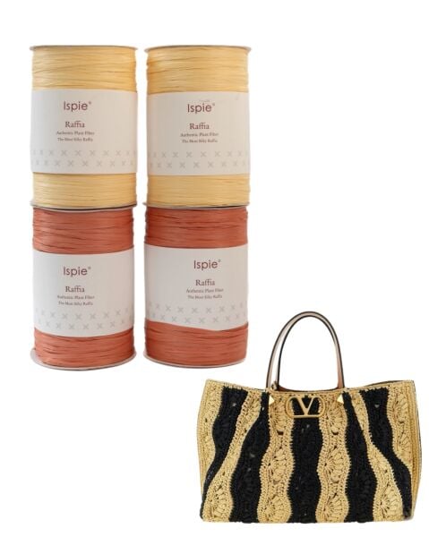 İspie Rafya Valentino Çanta Kiti No 6