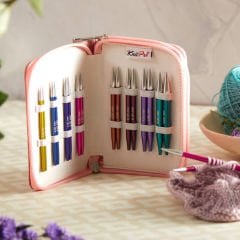 KnitPro Zing Ucu Değiştirilebilir Misinalı Örgü Şiş Seti (10 cm)