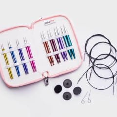 KnitPro Zing Ucu Değiştirilebilir Misinalı Örgü Şiş Seti (10 cm)