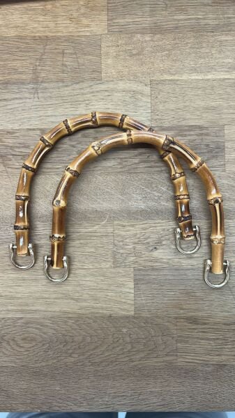14 cm Bambu Çanta Sapı - Çift
