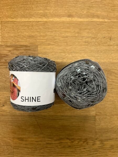 Shine Pullu İplik - Gri