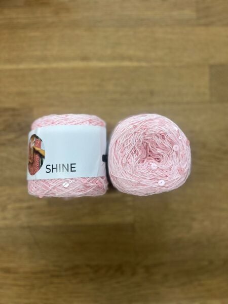 Shine Pullu İplik - Pembe