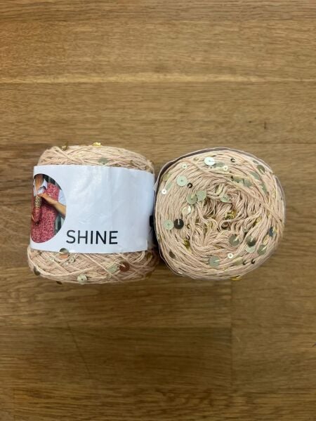 Shine Pullu İplik - Bej