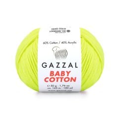 Gazzal Baby Cotton / Neon Sarı - 3462