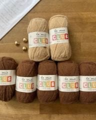 Crop Hırka Kiti & Anlatımı / Kahve-Bej (40/42)