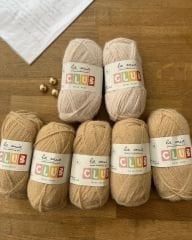 Crop Hırka Kiti & Anlatımı / Karamel-Krem (40/42)
