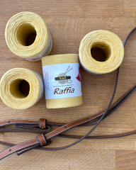 Kahve Saplı Lale Çanta Kiti / Açık Sarı (D67)