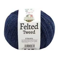 FELTED TWEED 75376 GECE LACİVERTİ