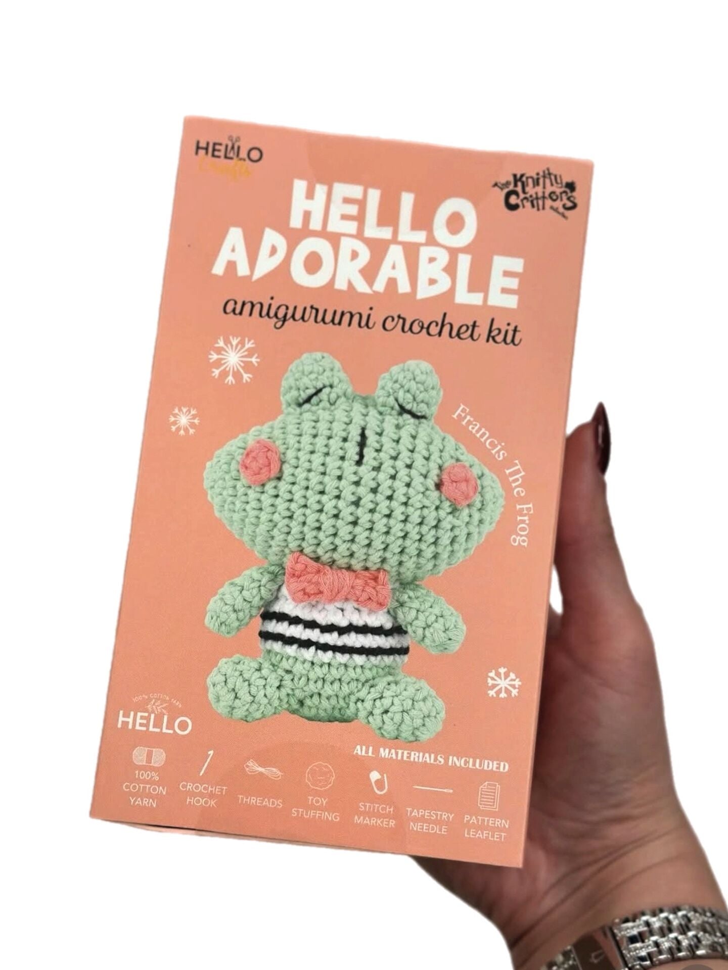 Hello Frog Amigurumi Kit