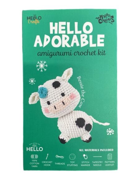Hello Cow Amigurumi Kit
