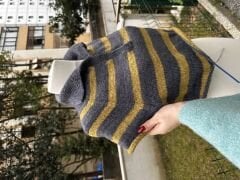 Polo Yaka Kazak Kiti Renkli 40/42 Beden