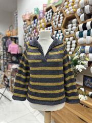 Polo Yaka Hırka 38-40 Beden