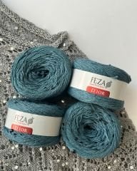 Pullu Zikzak Bluz Kiti + Anlatım / Turkuaz (S/M)