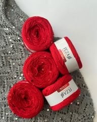 Pullu Zikzak Bluz Kiti + Anlatım / Kırmızı (M/L)
