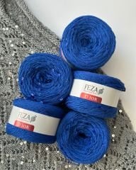 Pullu Zikzak Bluz Kiti + Anlatım / Saks Mavisi (M/L)