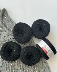 Pullu Zikzak Bluz Kiti + Anlatım / Siyah (M/L)